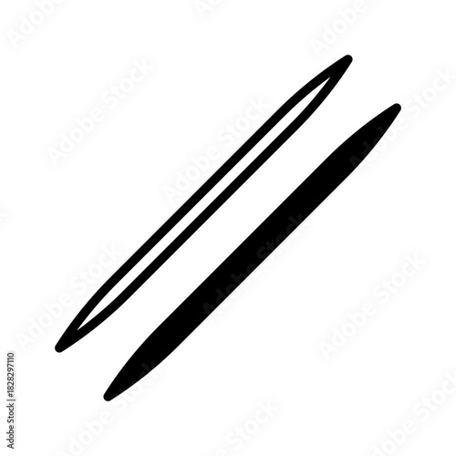 tooth stick sign symbol vector template icon