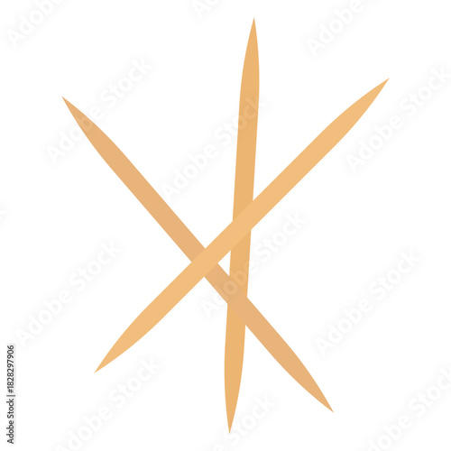 tooth stick sign symbol vector template icon