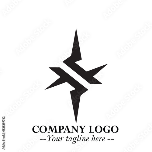 Sleek Electrical Logo Symbol on a Clean White Background for Modern Branding Design Elements Art