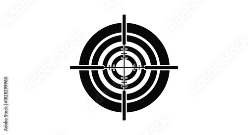 Target crosshair symbol for aiming, accuracy, precision, focus.