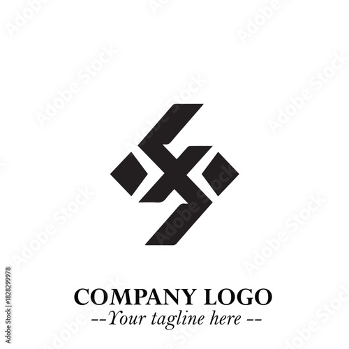 Sleek Electrical Logo Symbol on a Clean White Background for Modern Branding Design Elements Art