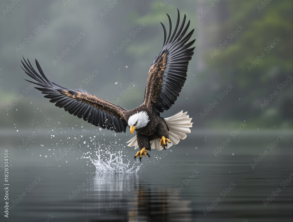 Obraz premium american bald eagle