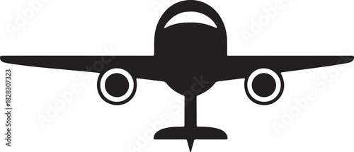 Airplane Icon Aviation Travel Aeroplane Flying Aircraft Flight Transporting Air Transport