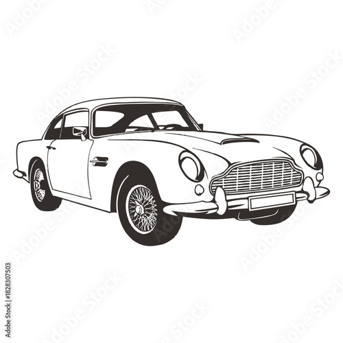 Classic Car Outline