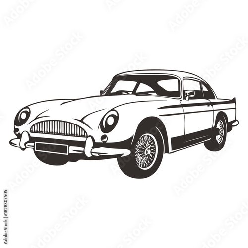 Classic Car Illustration
