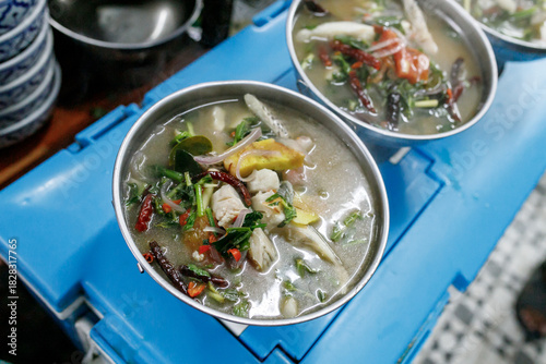 Thai herbal fish tom yam, Thai food