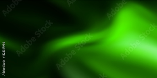 Elegant Green Gradient Wave Background Modern Abstract Design fo