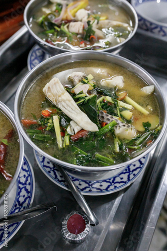 Thai herbal fish tom yam, Thai food