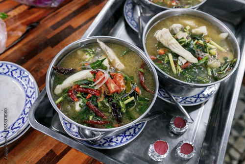 Thai herbal fish tom yam, Thai food
