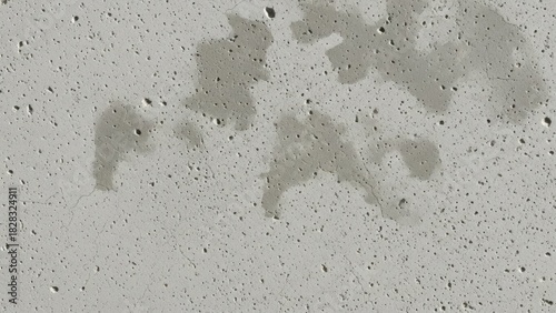 Close up of metallic surface with dark speckles and a central bright spot, texture with dust scratches and cracks