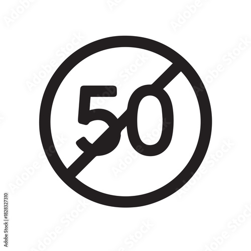 Speed Limiter Indicator Icon, Automotive Dashboard Control Symbol vector illustration.