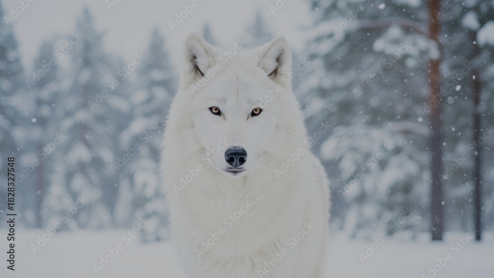 Fototapeta premium Snow Wolf