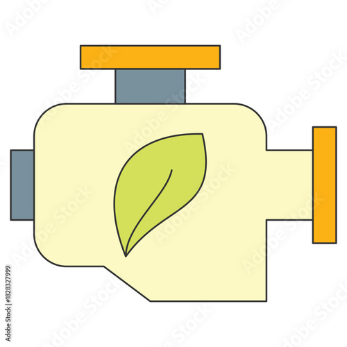 Biodiesel engine icon