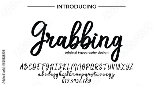 Grabbing - Elegant Script Font for Smooth Handwritten Design and Creative Typography