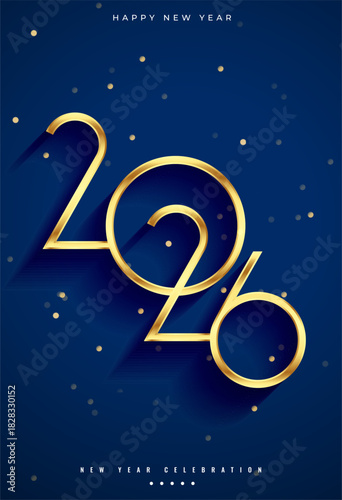 happy new year 2026 wishes poster design
