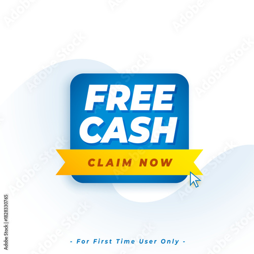 amazing offer claim now and win free cash prize template