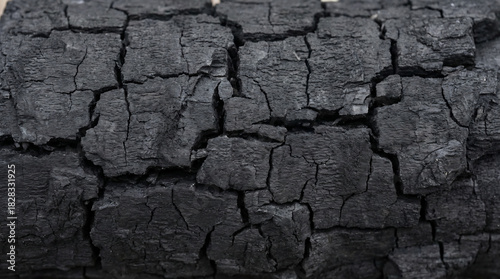 Burnt Wood, a Stark Reminder of Climate Change and Global Warming's Devastating Impact on Earth's Resources