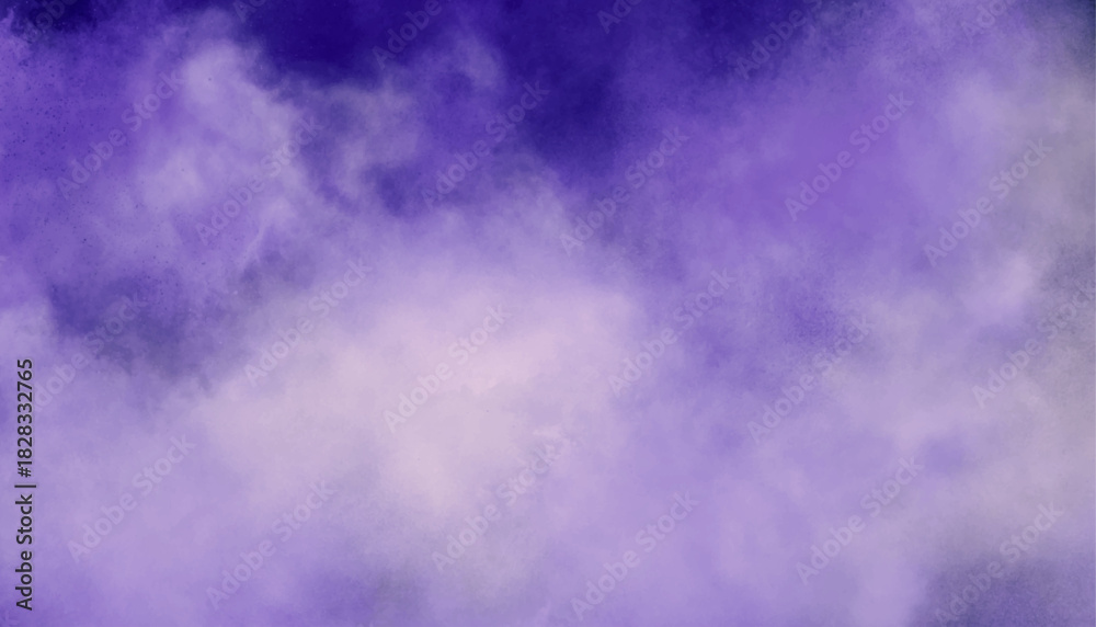 Obraz premium Purple Fog Texture Abstract Watercolor Background
