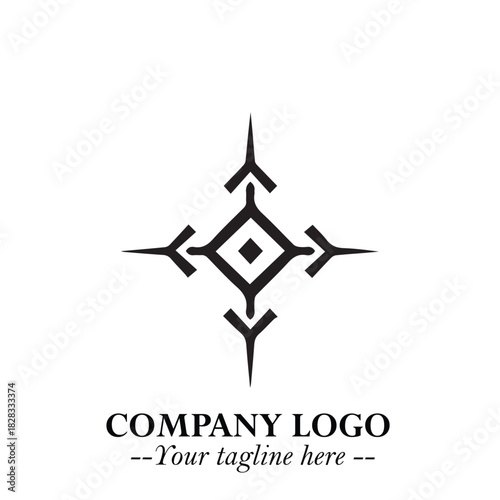 Sleek Electrical Logo Symbol on a Clean White Background for Modern Branding Design Elements Art