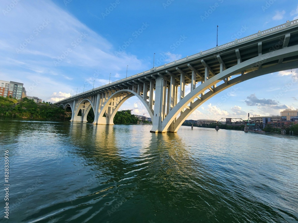 Fototapeta premium the bridge over the river