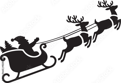 Colorful Christmas Wonderland Filled with Sparkling Lights and a Cheerful Santa Claus Spreading Joy