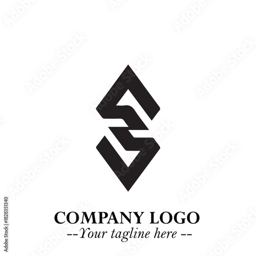 Sleek Electrical Logo Symbol on a Clean White Background for Modern Branding Design Elements Art