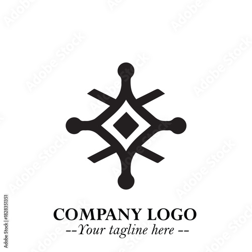 Sleek Electrical Logo Symbol on a Clean White Background for Modern Branding Design Elements Art