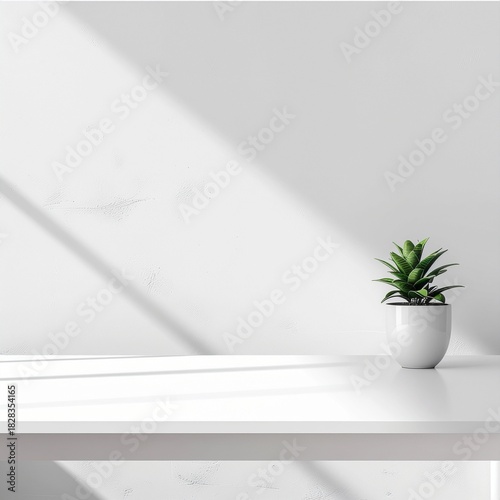 Minimal White Desk Surface – Side Hustle Background
