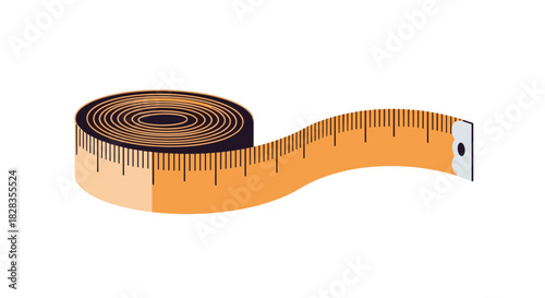 Get Precise Measurements With This Flexible Orange Tape Measure, Perfect For Sewing Projects, Body Measurements, or DIY Home Improvement Tasks