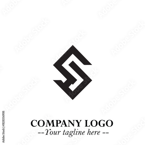 Sleek Electrical Logo Symbol on a Clean White Background for Modern Branding Design Elements Art