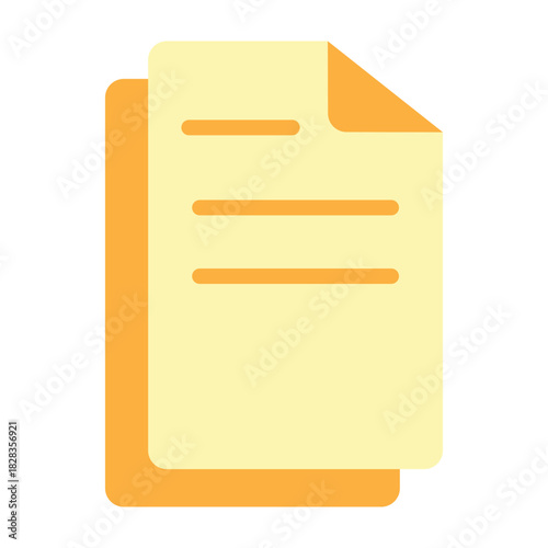 Trainee Program Document Vector Flat Icon Design