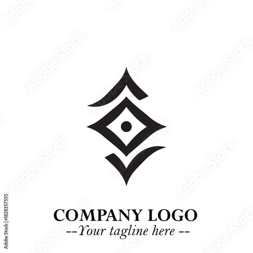 Sleek Electrical Logo Symbol on a Clean White Background for Modern Branding Design Elements Art