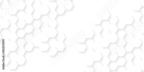 White paper texture abstract grid tile seamless hexagon wall creative metal business wallpaper texture background.	
