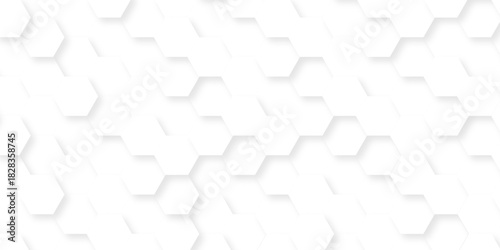 White paper texture abstract grid tile seamless hexagon wall creative metal business wallpaper texture background.	
