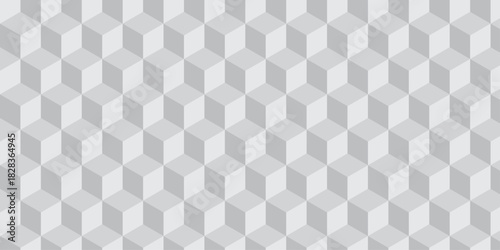 white creative cubes decoration triangle wall and wallpaper textile vector square tile, mosaic endless repeat hexagon block texture background.	