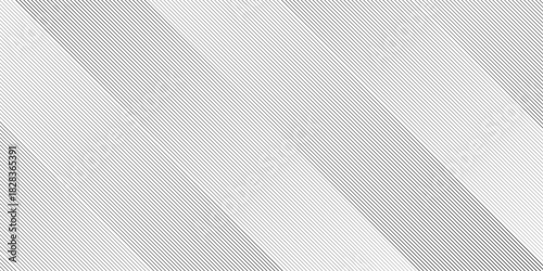 Geometric diagonal oblique vector curve gradient black and white graphic stripe line. Repeated fine diagonal lines Thin slash line stripes diagonal vector elegant background	