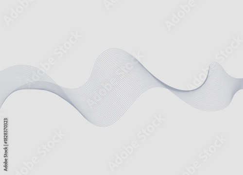 Abstract Minimalist Wave Design with Subtle Grey Tones for Modern Backgrounds and Creative Graphic Projects