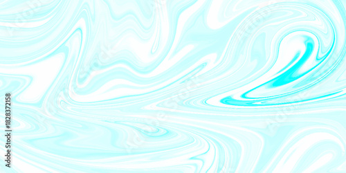 Abstract background of light blue liquid marble surface liner design. marble liquid ink texture. ink backdrop with wavy pattern. liquify swirl blue colour art.