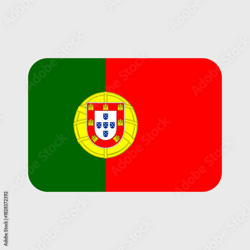Portugal Flag Vector Icons Set of Illustrations