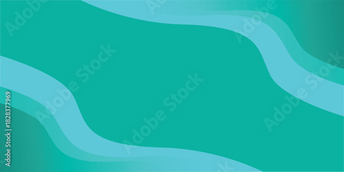 Abstract background with flowing wavy lines in shades of teal and turquoise, creating a sense of gentle movement.