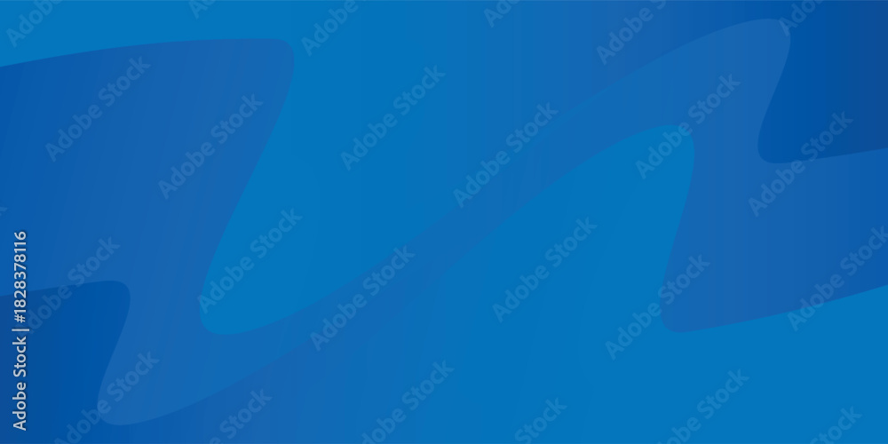 Obraz premium Abstract background featuring smooth, flowing wavy shapes in various shades of blue, creating a dynamic and fluid design.