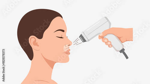 Electrolysis Hair Removal A Woman Receiving Permanent Hair Removal Treatment