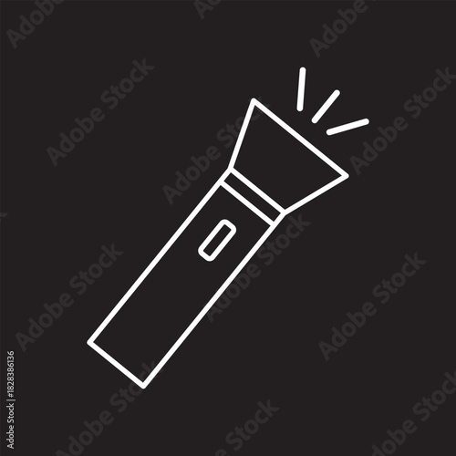 Flashlight icon vector, Symbol, logo illustrations.