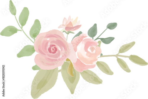 bouquet vector, rose vector for wedding design, poster, getting card, invitation design and poster