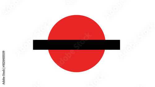 Minimalist sun eclipse icon simple flat vector glyph isolated on white background for weather forecast and astronomy concepts