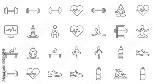 vector set of medical icons