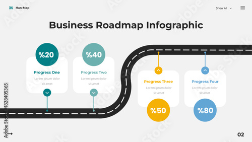 Business Roadmap Infographic