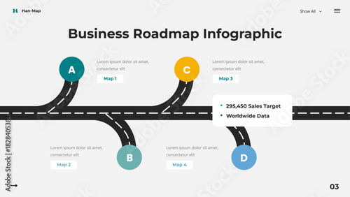 Business Roadmap Infographic