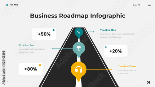 Business Roadmap Infographic