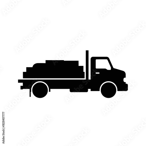 Cargo delivery truck icon